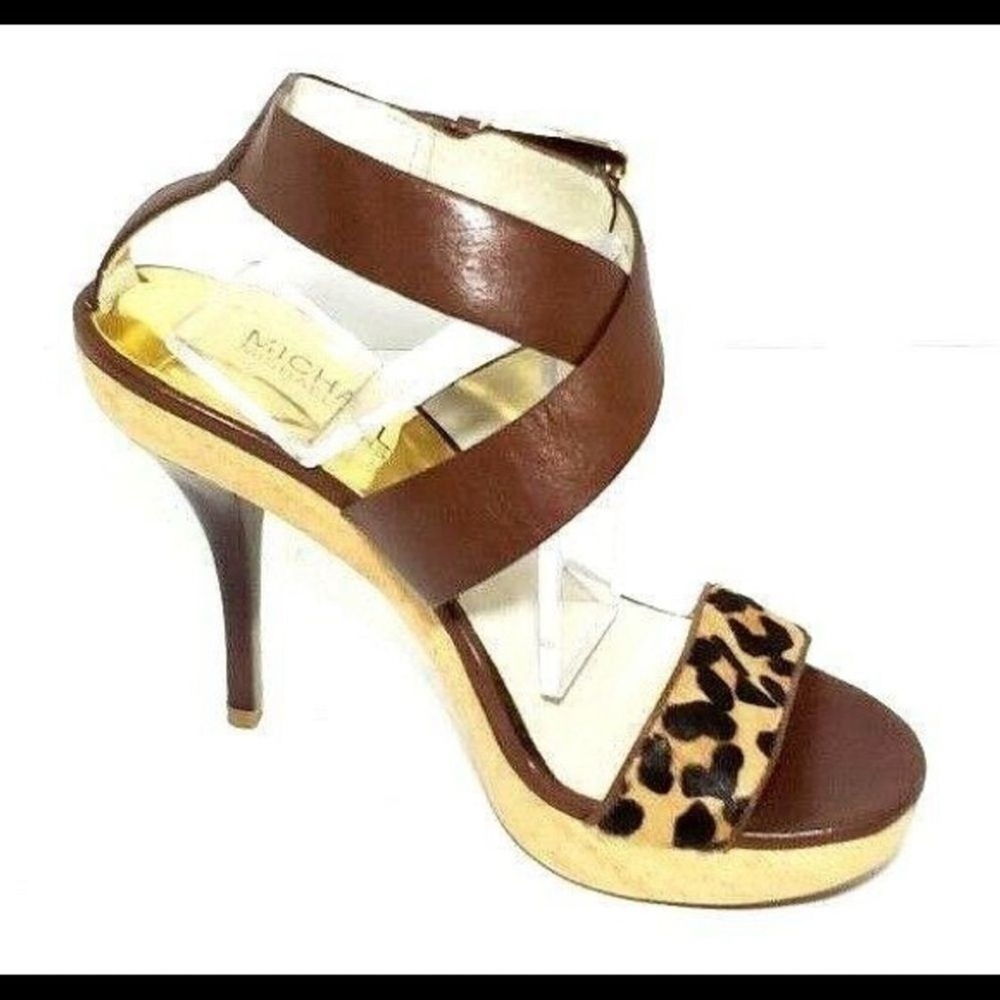 MICHAEL Kors Leopard print leather Sandals